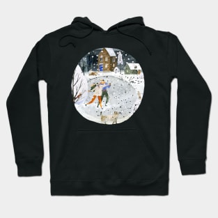 Winter Ice Skating Hoodie